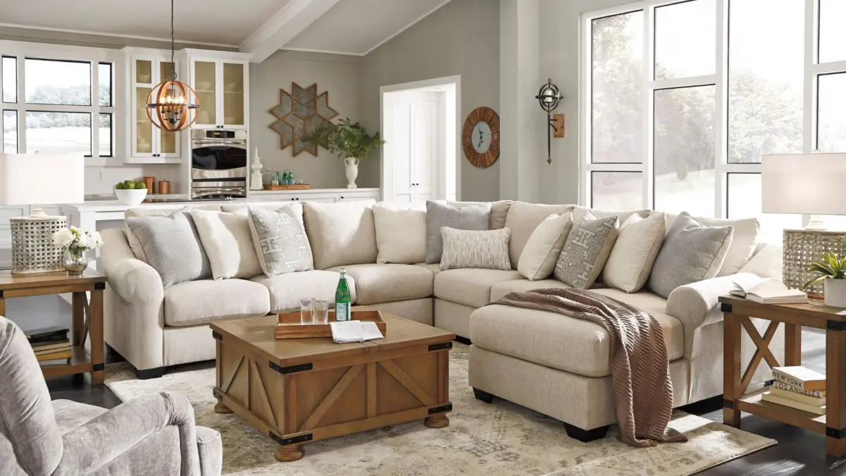 CARNABY 5 PIECE SECTIONAL SOFA WITH CHAISE - Image 7