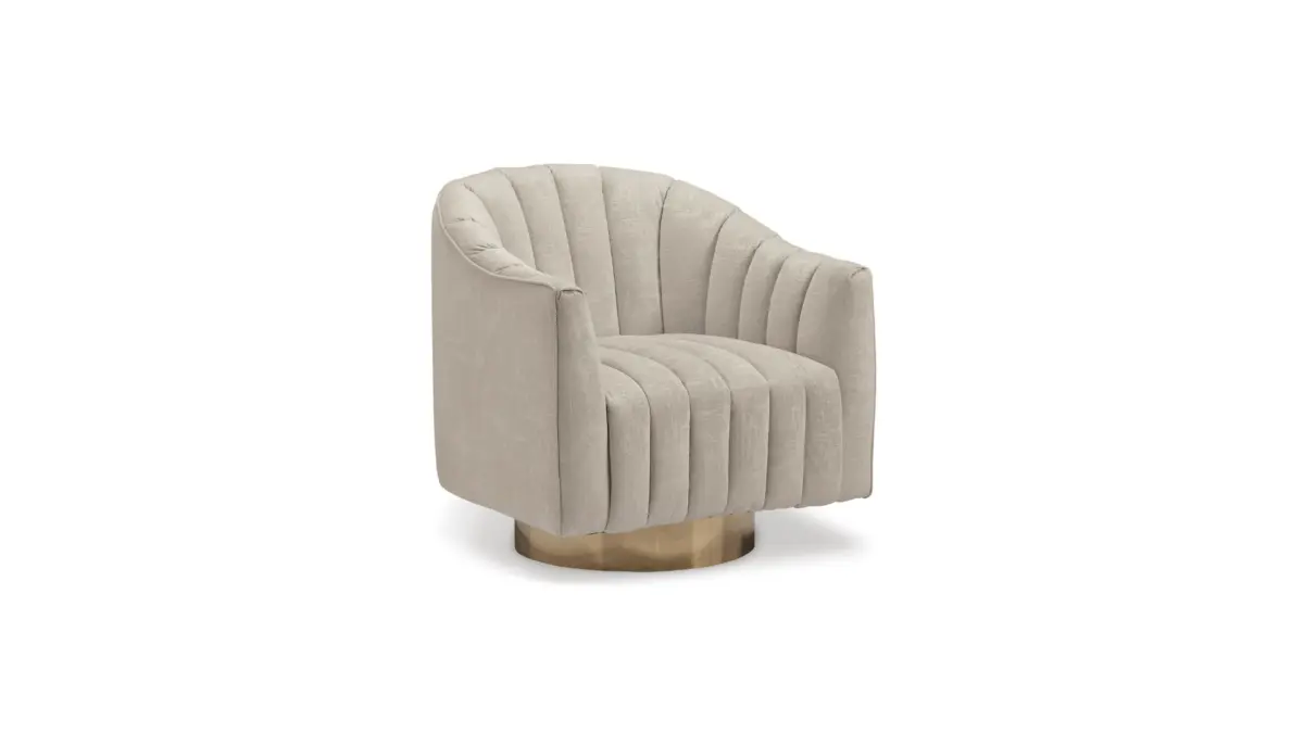 A3000241 SWIVEL ACCENT CHAIR PENZLIN (ASH) - Image 1