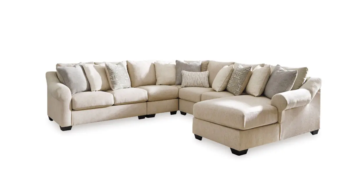 CARNABY 5 PIECE SECTIONAL SOFA WITH CHAISE - Image 1