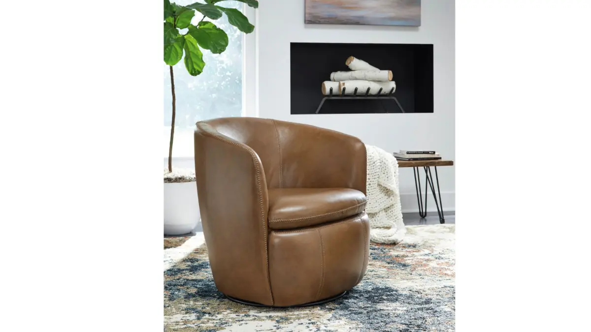 A3000700 SWIVEL ACCENT CHAIR KIERREYS (ASH) - Image 5