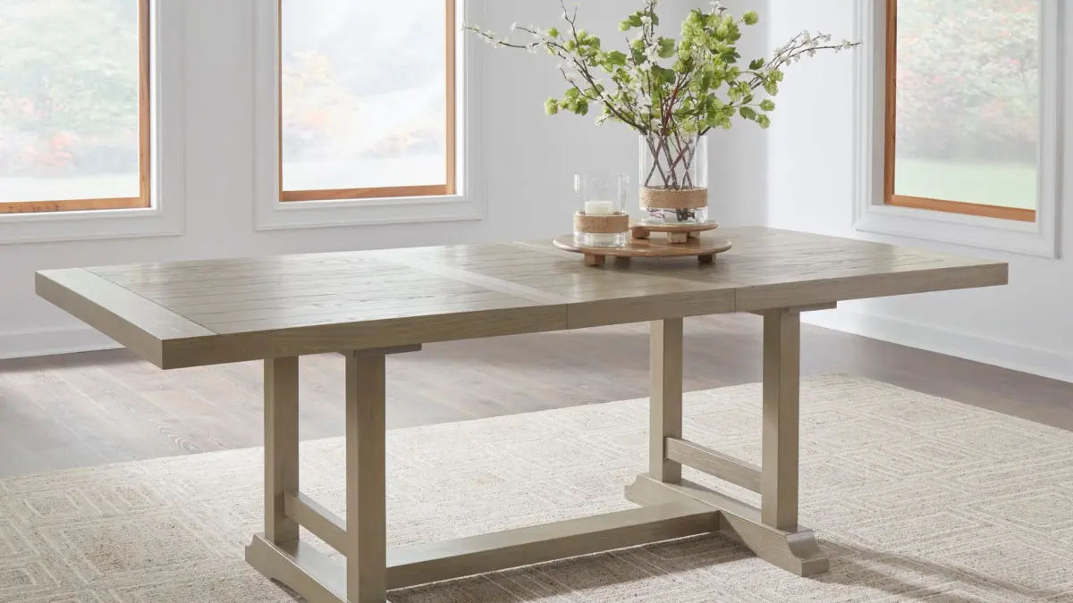 VALLARDIA EXTENDABLE DINING SET WITH 8 CHAIRS AND A SERVER - Image 5