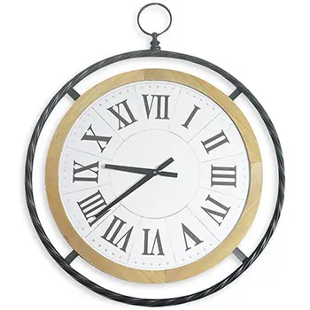 A58000448 WALL CLOCK (ASH)