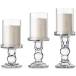 A52000380 CANDLE HOLDER SET 3PC SET (ASH)