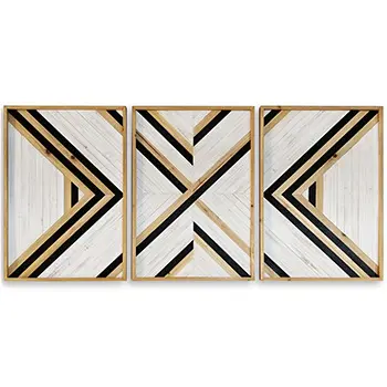 A58000414 WALL DECOR SET 3PC SET (ASH)