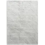 White Leaf Pattern Rug