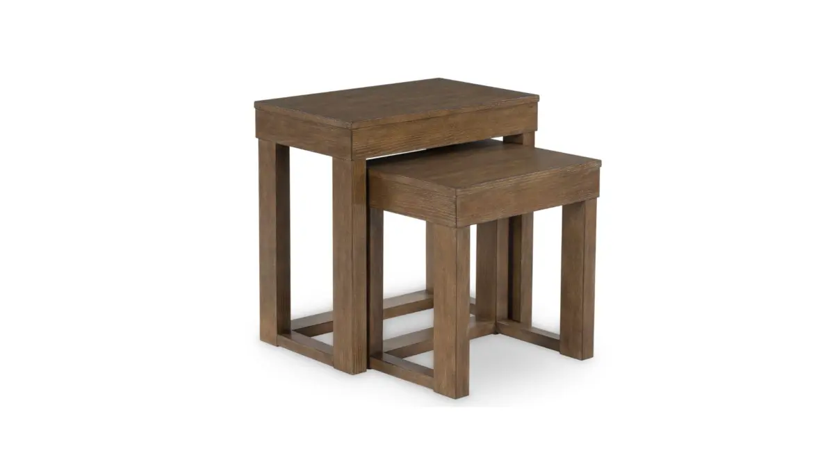 T471-16 NESTING END TABLES 2PC CARITON (ASH) - Image 1