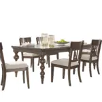 VERAMOND DINING SET WITH 8 CHAIRS AND A SERVER