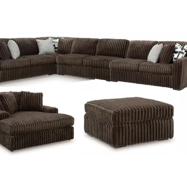 MIDNIGHT MADNESS SOFA SET (BROWN)
