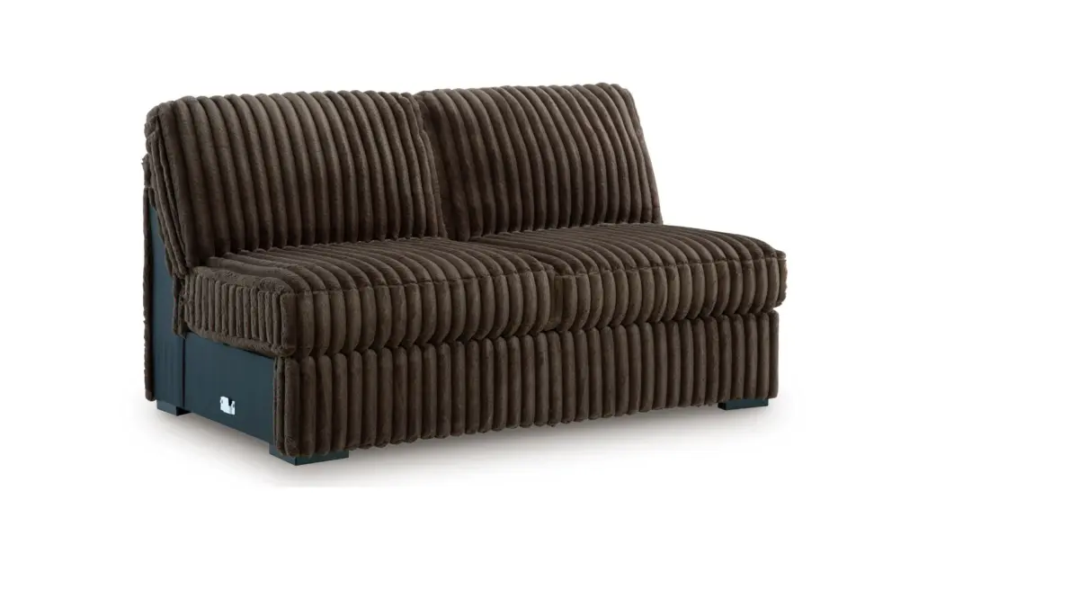 MIDNIGHT MADNESS SECTIONAL  SOFA SET (BROWN) - Image 1
