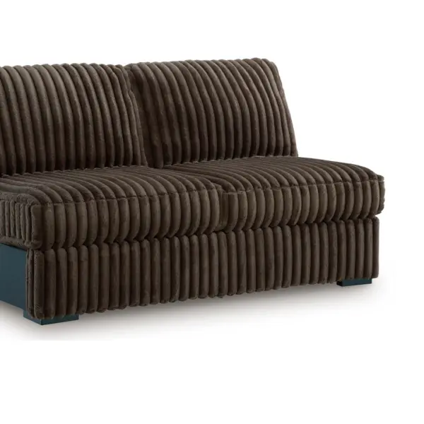 MIDNIGHT MADNESS SECTIONAL  SOFA SET (BROWN)