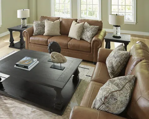 CARIANNA SOFA SET WITH OTTOMAN