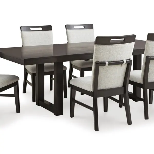 NEYMORTON DINING SET WITH  6 CHAIRS