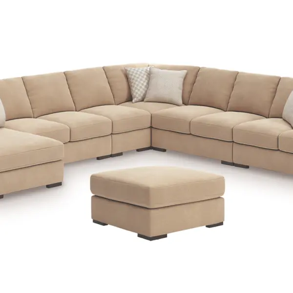 DUNE LARCE SECTIONAL SOFA SET WITH OTTOMAN