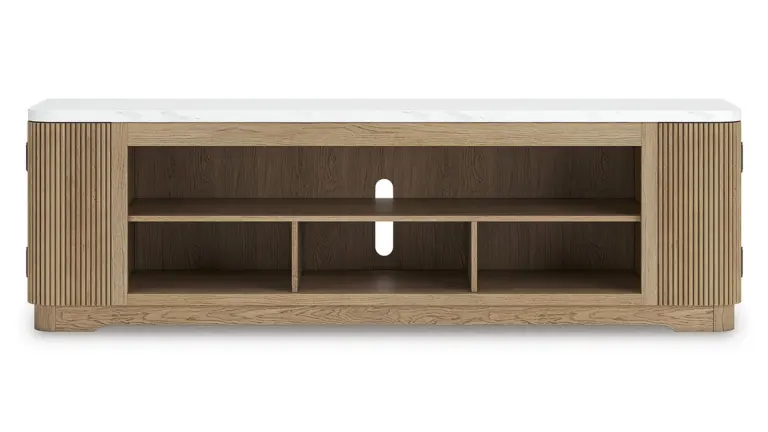 W808-68 XL TV STAND W/FIREPLACE OPTION CAMDILL (ASH)