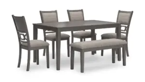 WRENNING DINING SET WITH 4 CHAIRS AND A BENCH