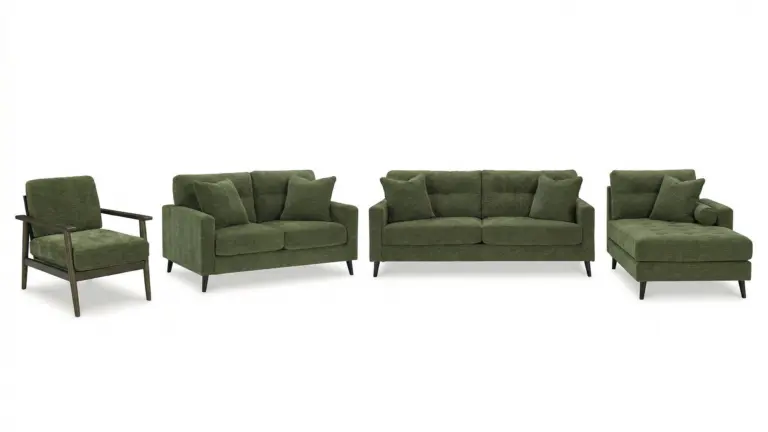 BIXLER 7 SEATER SOFA SET WITH ACCENT CHAIR