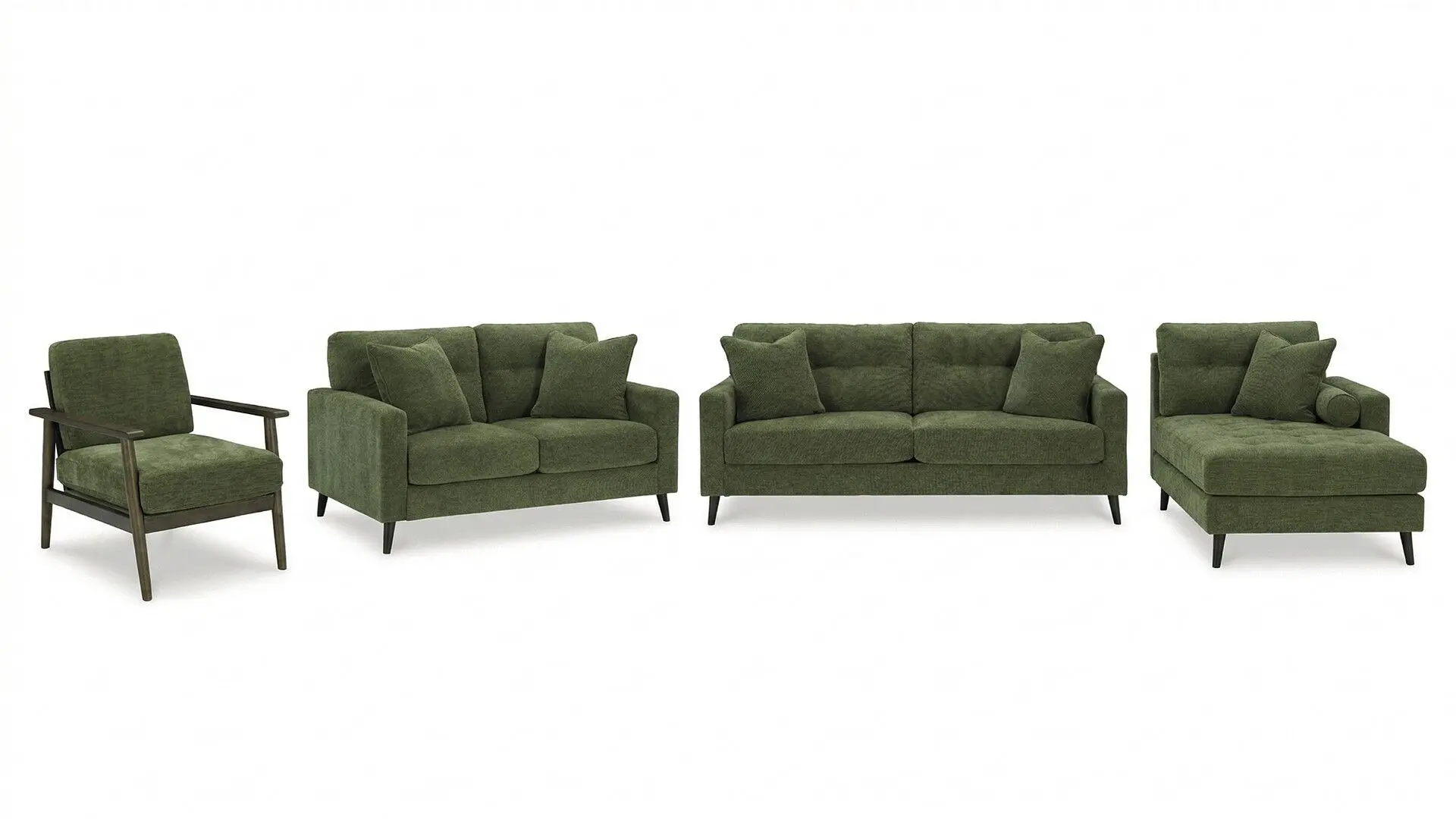 BIXLER 7 SEATER SOFA SET WITH ACCENT CHAIR