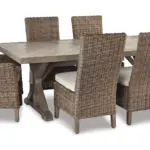 BEACHCROFT OUTDOOR DINING SET WITH UMBRELLA OPTION