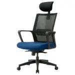 6046A/2146A OFFICE CHAIR HB MESH BLK/BLU (FOS)