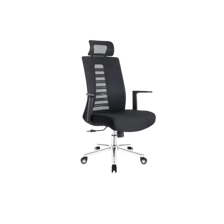 A1137 OFFICE CHAIR HB BLK MESH (XY)