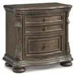 B803-92W9 TWO DRWR NIGHT STAND CHARMOND (ASH)