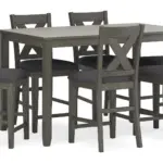 CAITBROOK COUNTER HEIGHT DINING SET WITH 6 CHAIRS