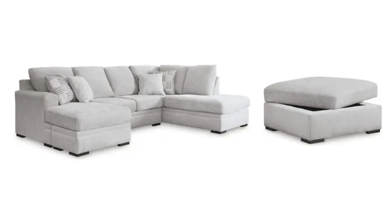 GABYLEIGH SECTIONAL SOFA SET WITH OTTOMAN