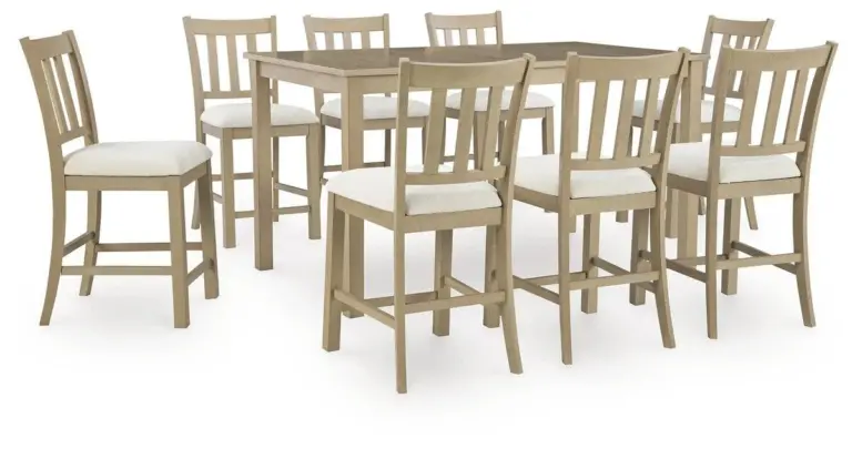 CALMORO DINING SET (EXTENDABLE TABLE + 8 CHAIRS)