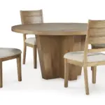 KRISTILAND ROUND DINING SET WITH 4 CHAIRS