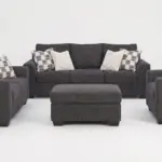 LOREO 6 SEATER SOFA SET WITH OTTOMAN