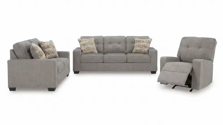 STORROW 6 SEATER SOFA SET WITH ROCKER RECLINER