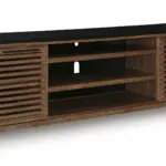 W737-78 XL TV STAND W/FIREPLACE OPTION KALLARI (ASH)