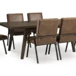 ZUMBADO EXTENDABLE DINING SET WITH 6 CHAIRS