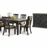 TYLER CREEK DINING SET ( 6 SEATER + SERVER)