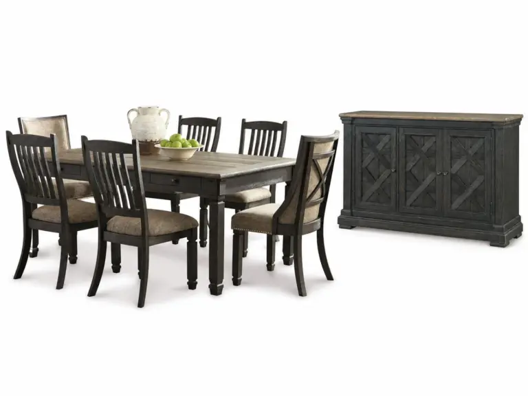 TYLER CREEK DINING SET ( 6 SEATER + SERVER)